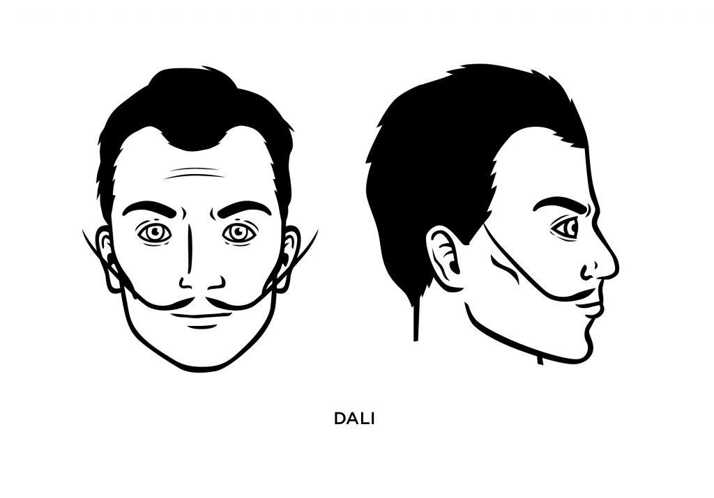 Salvador Dali mustache