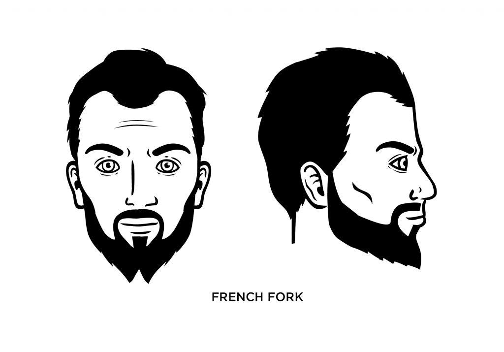 French fork beard