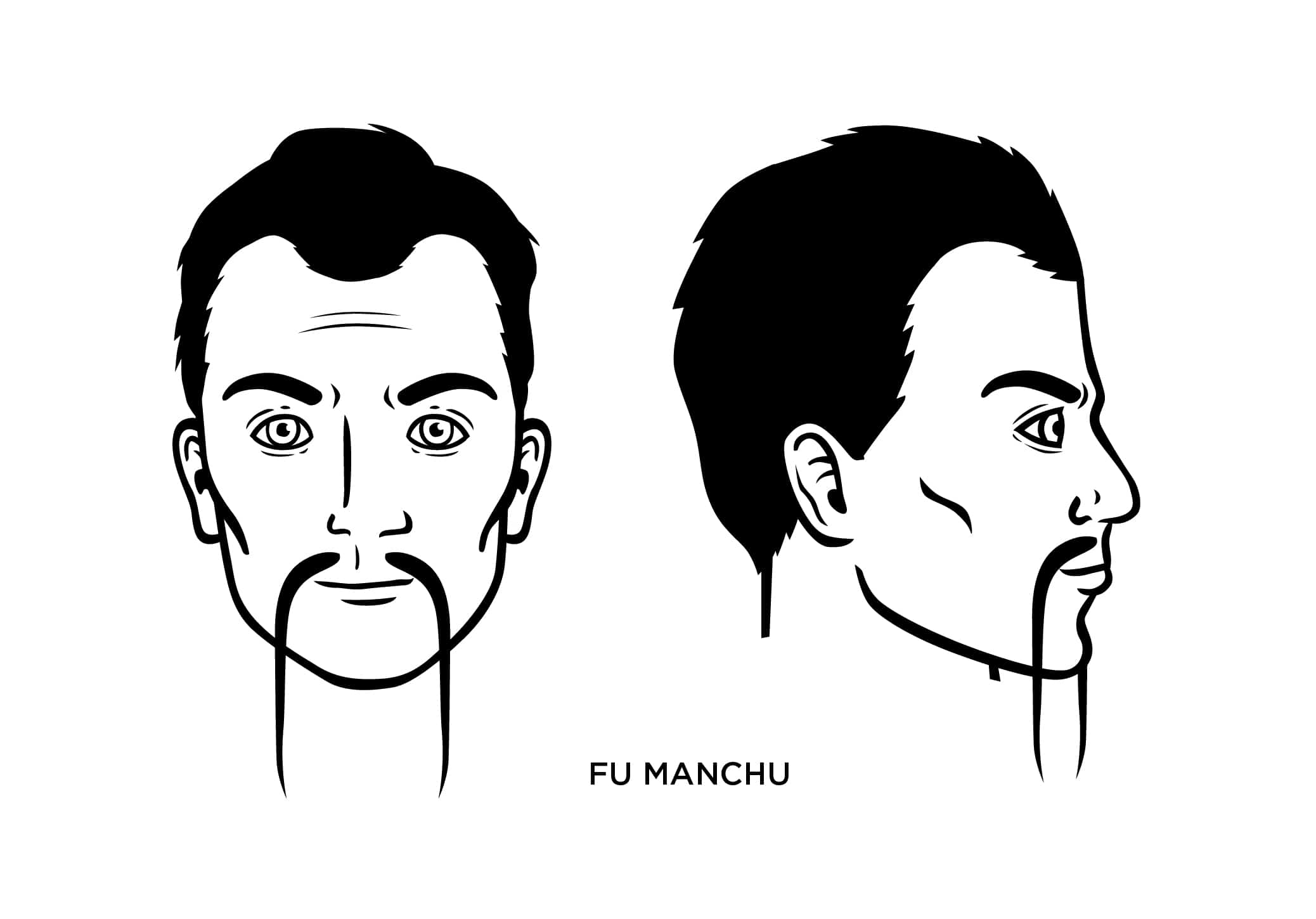 Fu Manchu mustache