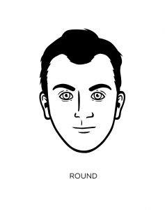 Round face shape male