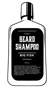 beard shampoo illustration