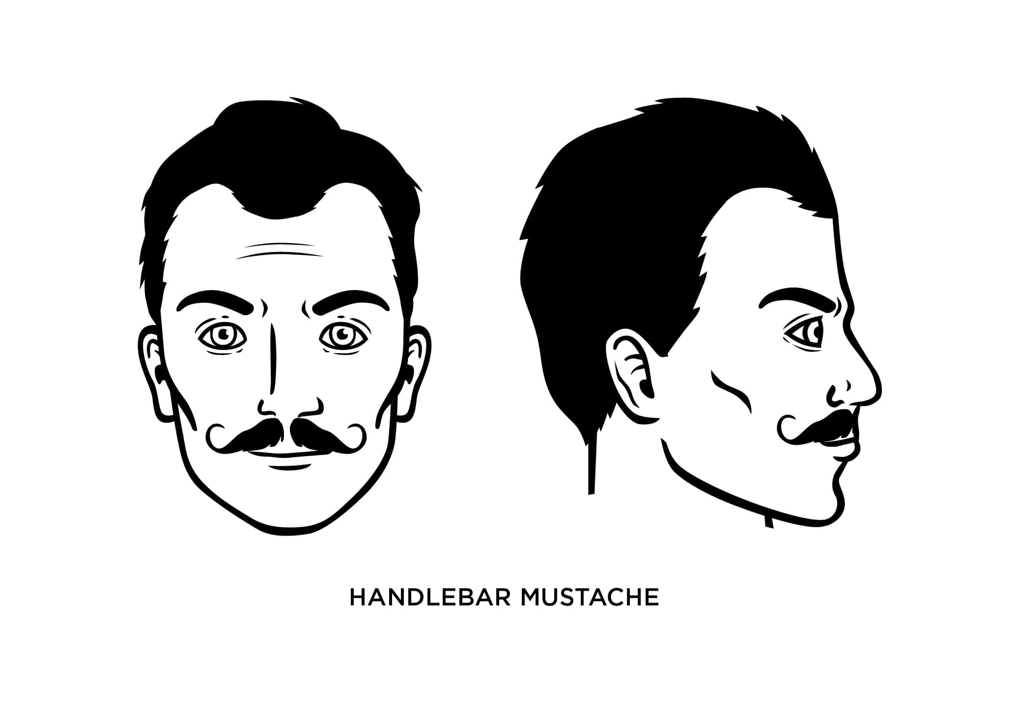 Mustaches types of handlebar 60 Best
