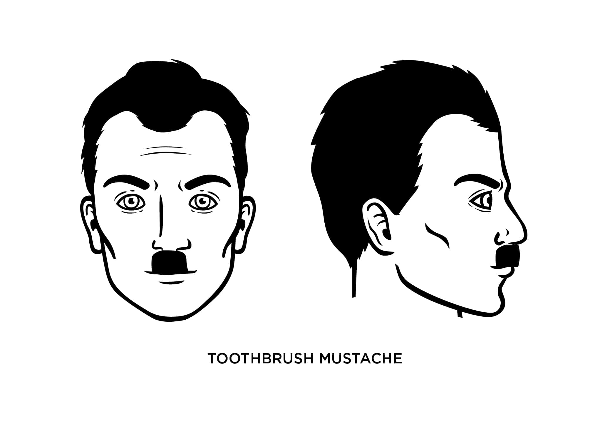 toothbrush mustache Hitler mustache