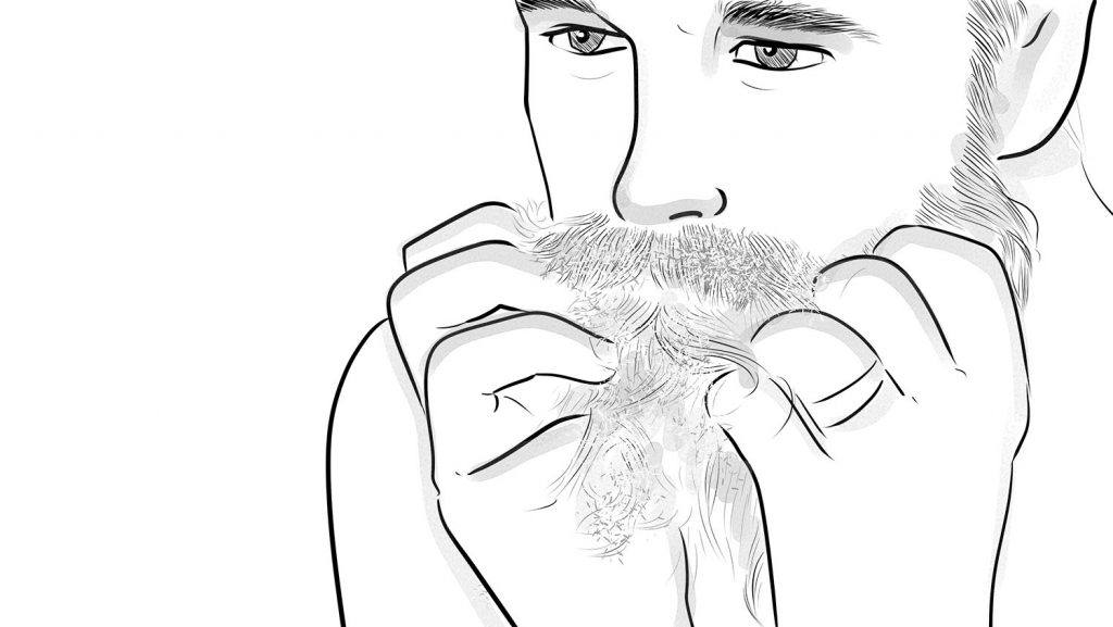 be sure to scrub deeply enough to cleanse the skin underneath your facial hair