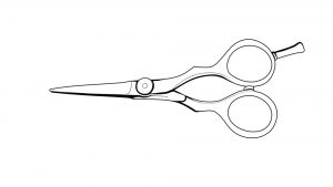 beard scissors illustration