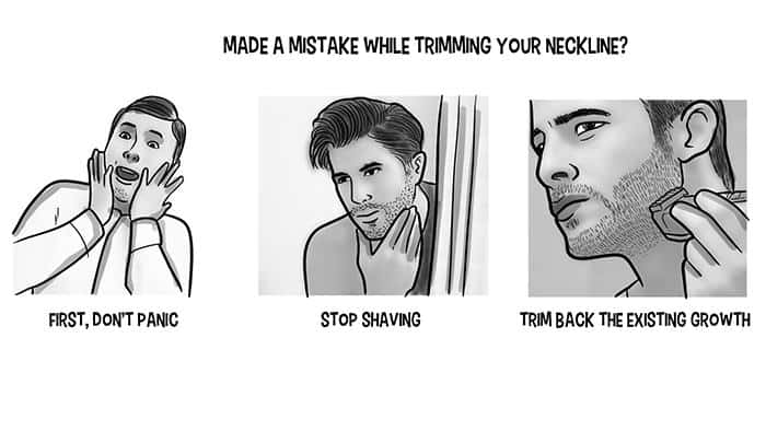 What to do if You Make a Mistake While Trimming Your Neckline
