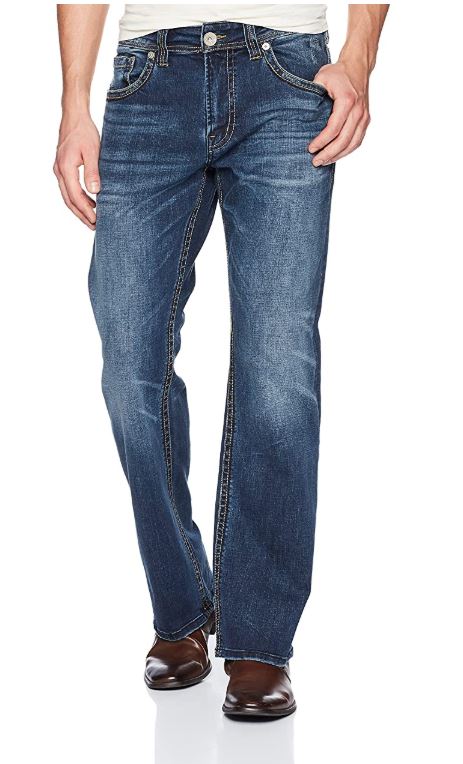 Silver Jeans Co. Men’s Zac Relaxed Fit Straight Leg Jeans
