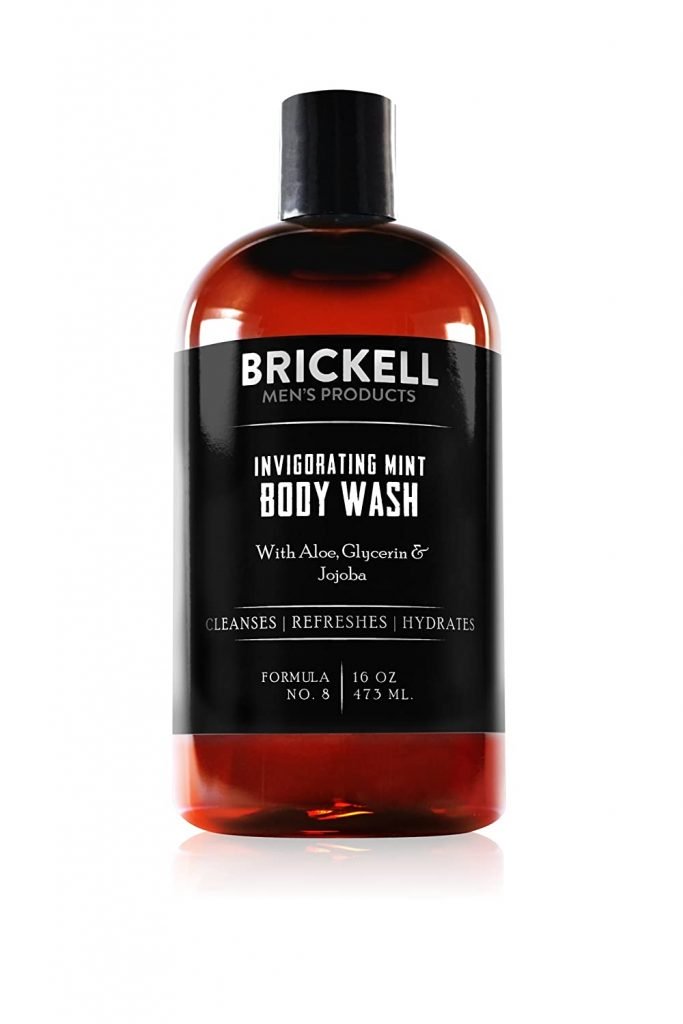 Brickell Men's Invigorating Mint Body Wash for Men