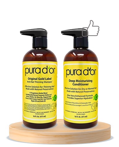 Pura D’Or Biotin Anti-Thinning & Deep Moisturizing Shampoo and Conditioner Set-min