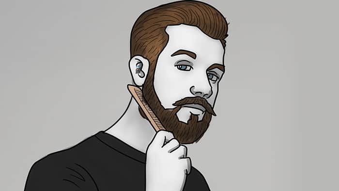 combing and styling your beard