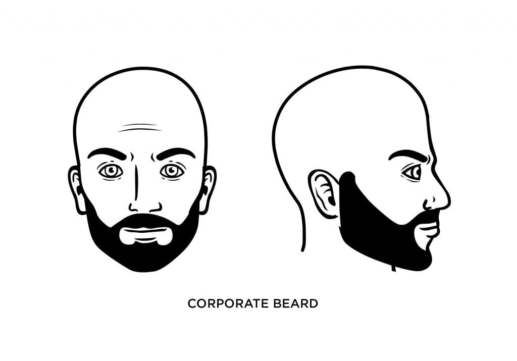 bald man with corporate beard
