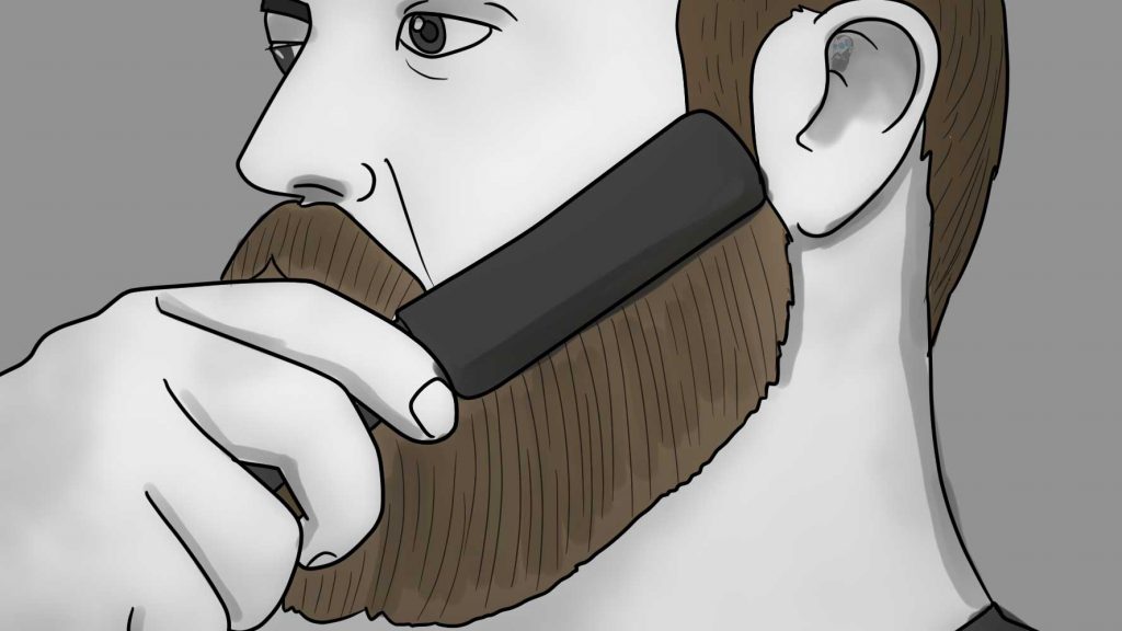 comb and brush your beard properly to soften it