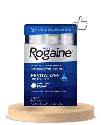 Men’s Rogaine Minoxidil 5% Foam For Hair Loss and Hair Regrowth-min